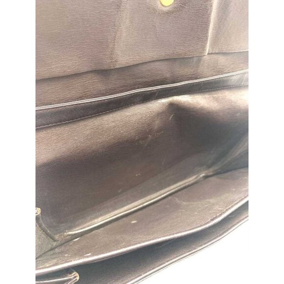 Christian Dior Two-Way Purse Brown Suede Trotter Print Leather - Picture 8 of 13